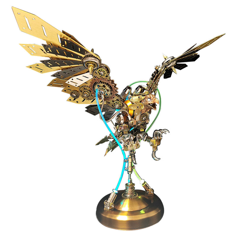 Steampunk DIY 3D Metal Eagle Model Kits Difficult Puzzle 650PCS