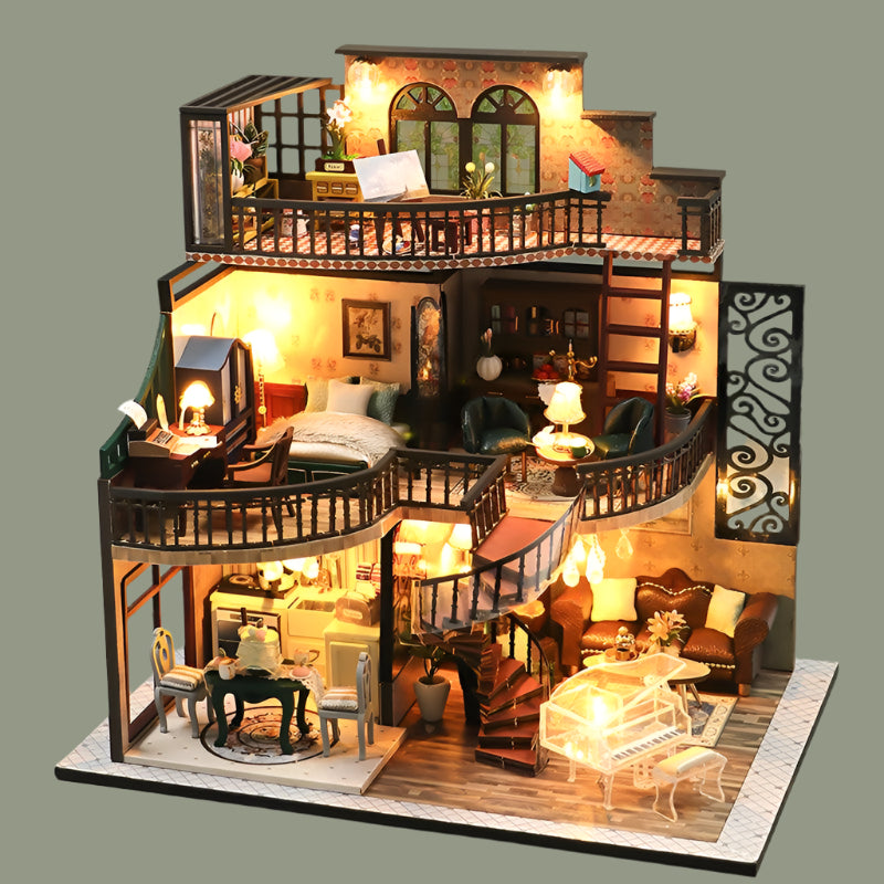 Gralios Elite DreamHaven™ - 3-Story Miniature Mansion