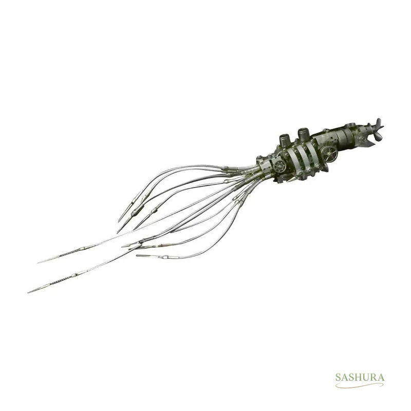 Gralios Elite AbyssalMechanica™ - Ornate Metal Squid Sculpture