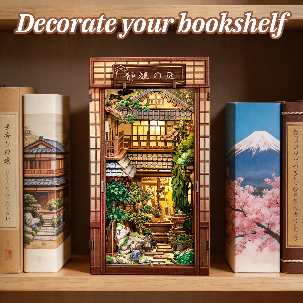cutebee-diy-book - CUTEBEE DIY Book Nook Kit | Serene Courtyard