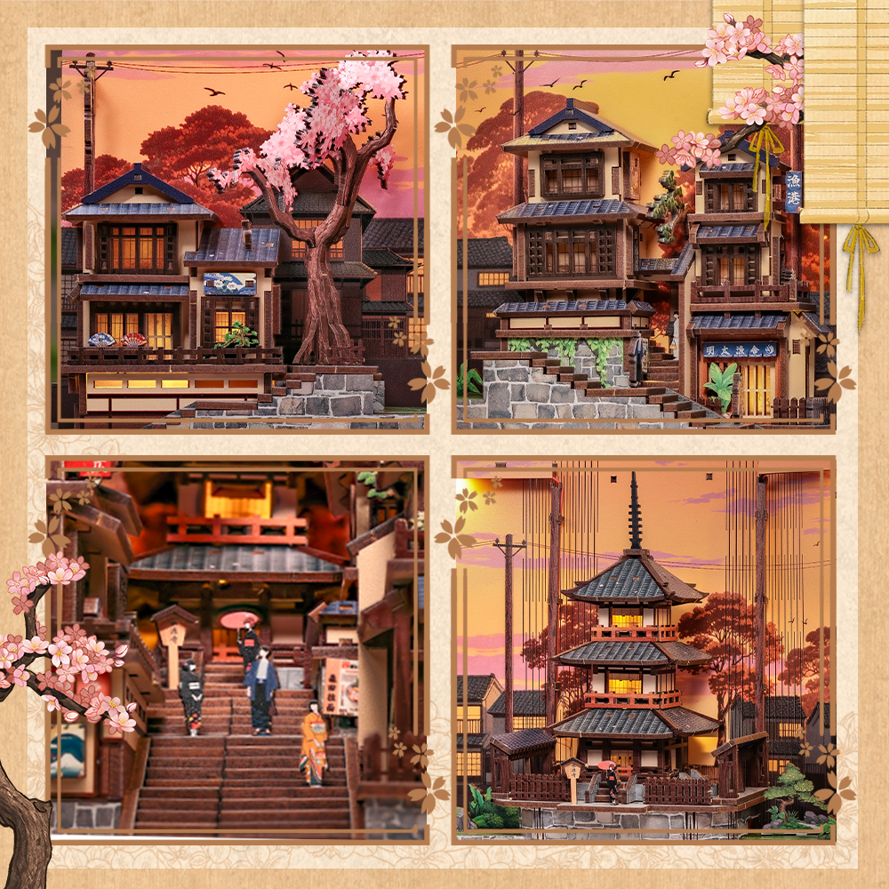 cutebee-diy-book - CUTEBEE DIY Book Nook Kit | Twilight Sakura Path