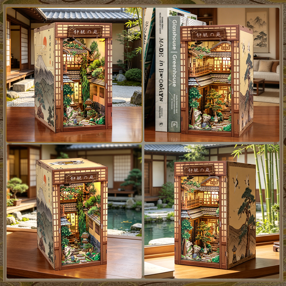 cutebee-diy-book - CUTEBEE DIY Book Nook Kit | Serene Courtyard