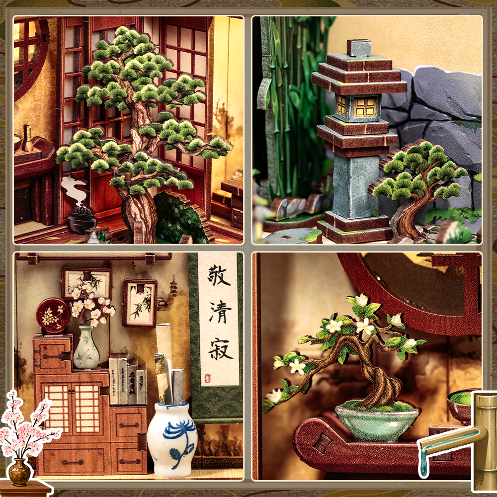 cutebee-diy-book - CUTEBEE DIY Book Nook Kit | Serene Courtyard