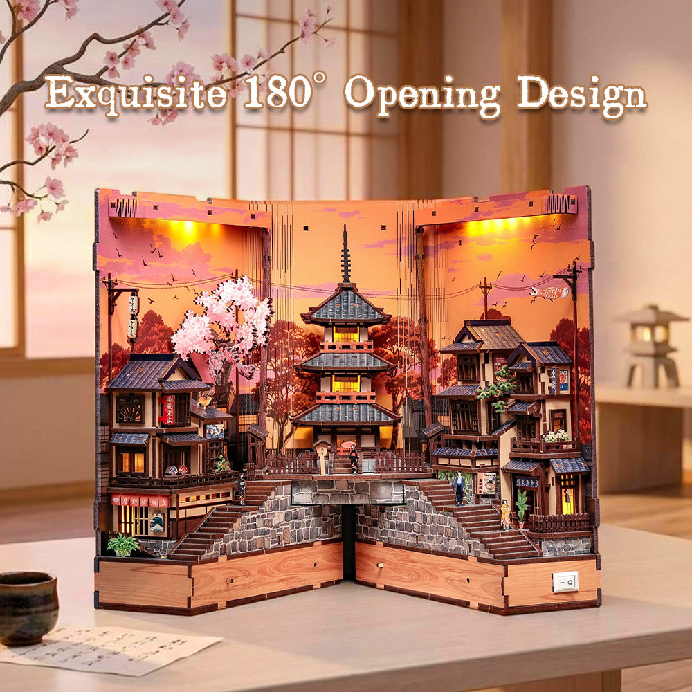 cutebee-diy-book - CUTEBEE DIY Book Nook Kit | Twilight Sakura Path