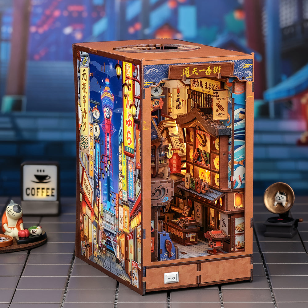 cutebee-diy-book - CUTEBEE DIY Book Nook Kit | Tsutenkaku Ichiban Street