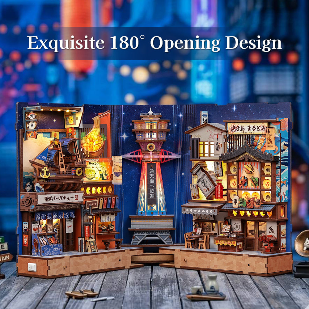 cutebee-diy-book - CUTEBEE DIY Book Nook Kit | Tsutenkaku Ichiban Street