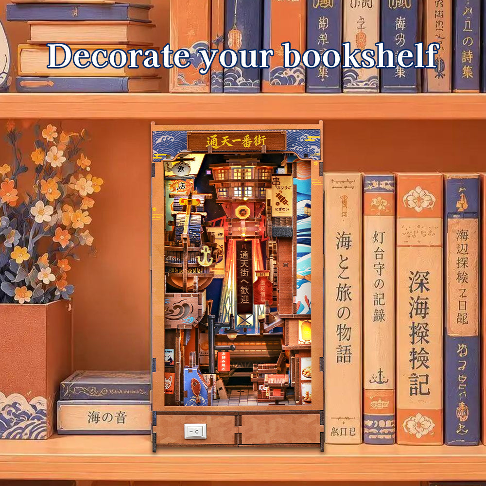 cutebee-diy-book - CUTEBEE DIY Book Nook Kit | Tsutenkaku Ichiban Street