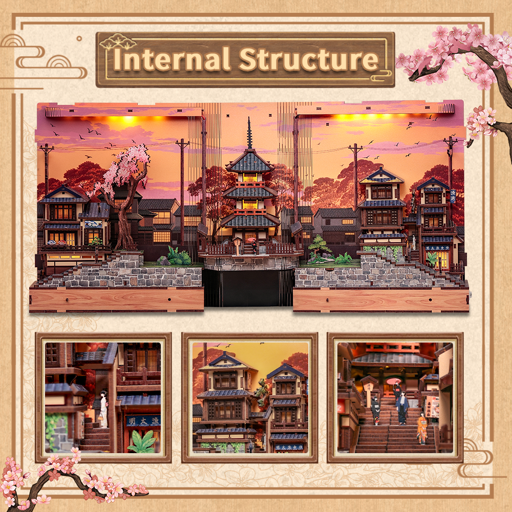 cutebee-diy-book - CUTEBEE DIY Book Nook Kit | Twilight Sakura Path
