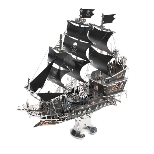 black-metal-3d - Black Metal 3D Pirate Ship Model Kit 300+ PCS DIY Sailing Sh