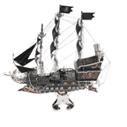 black-metal-3d - Black Metal 3D Pirate Ship Model Kit 300+ PCS DIY Sailing Sh