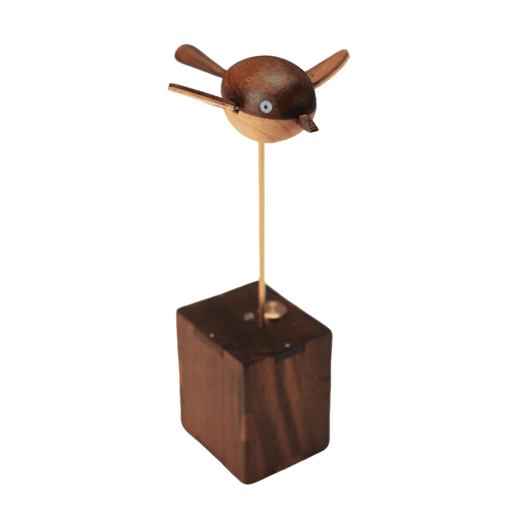 handcarved-wooden-long - Handcarved Wooden Long-Tailed Tit Automata Mechanical Sculpt