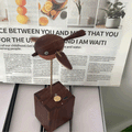 handcarved-wooden-long - Handcarved Wooden Long-Tailed Tit Automata Mechanical Sculpt