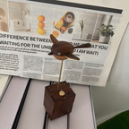 handcarved-wooden-long - Handcarved Wooden Long-Tailed Tit Automata Mechanical Sculpt