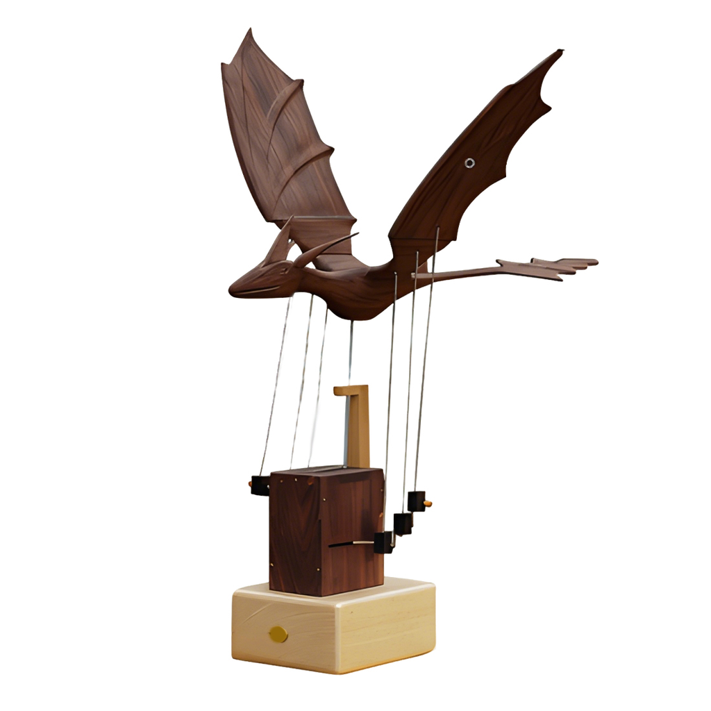 handcrafted-wooden-western - Handcrafted Wooden Western Dragon Mythical Creature Automata