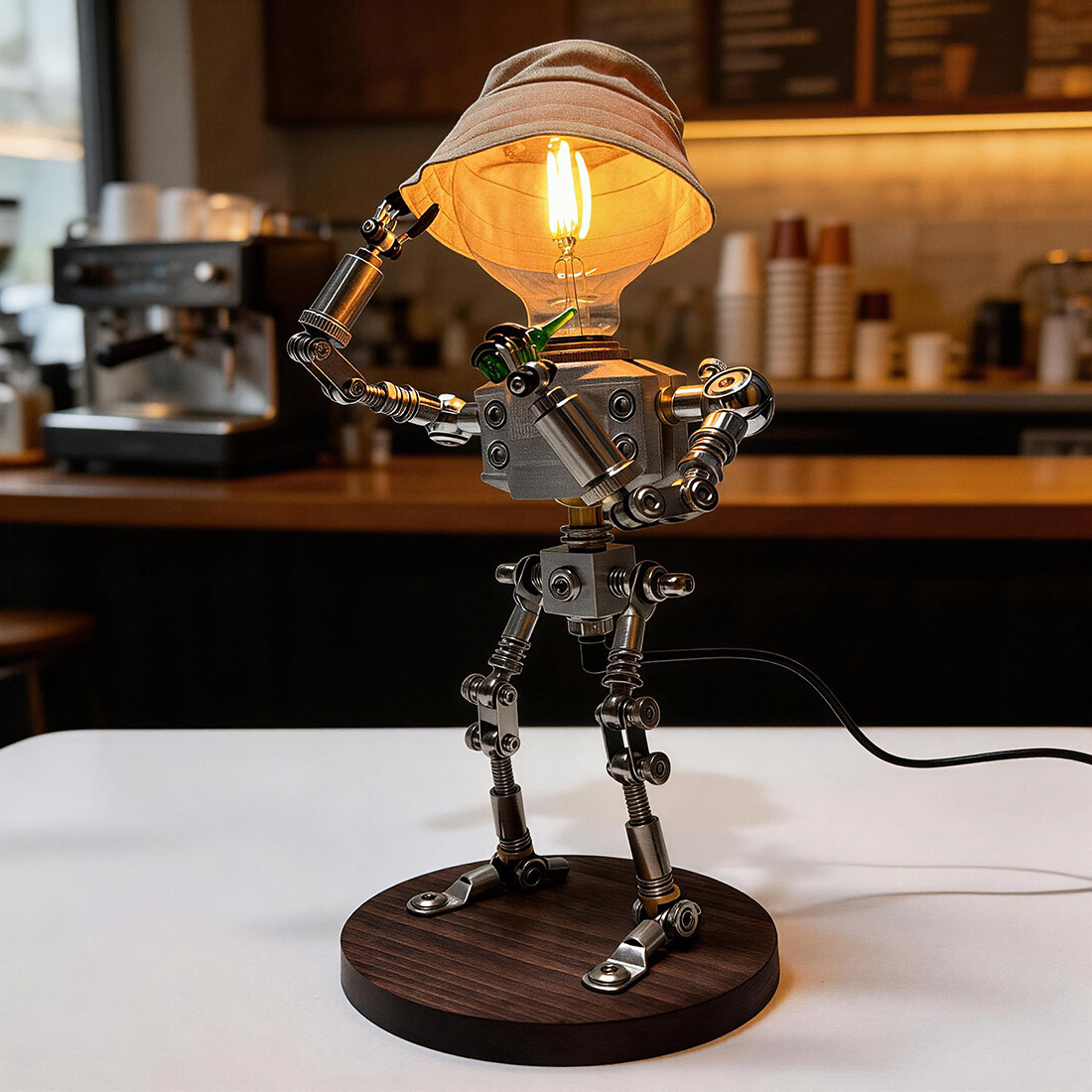 industrial-lamp-man - Industrial Lamp Man Robot Desk Light
