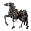 Mechanical Bionic Horse 3D Metal Model Kits DIY 1500+PCS Difficult Puzzle