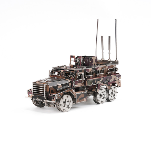military-armored-vehicle - Military Armored Vehicle 3D DIY Mechanical Punk Metal Model 