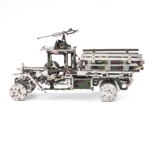 military-transport-vehicle - Military Transport Vehicle 3D DIY Mechanical Punk Metal Mode