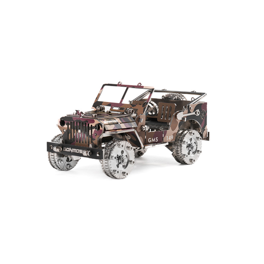 military-transport-vehicle - Military Transport Vehicle 3D Metal Puzzle Kit 100+ PCS