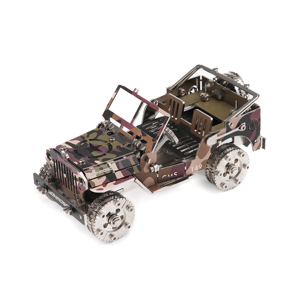 military-transport-vehicle - Military Transport Vehicle 3D Metal Puzzle Kit 100+ PCS