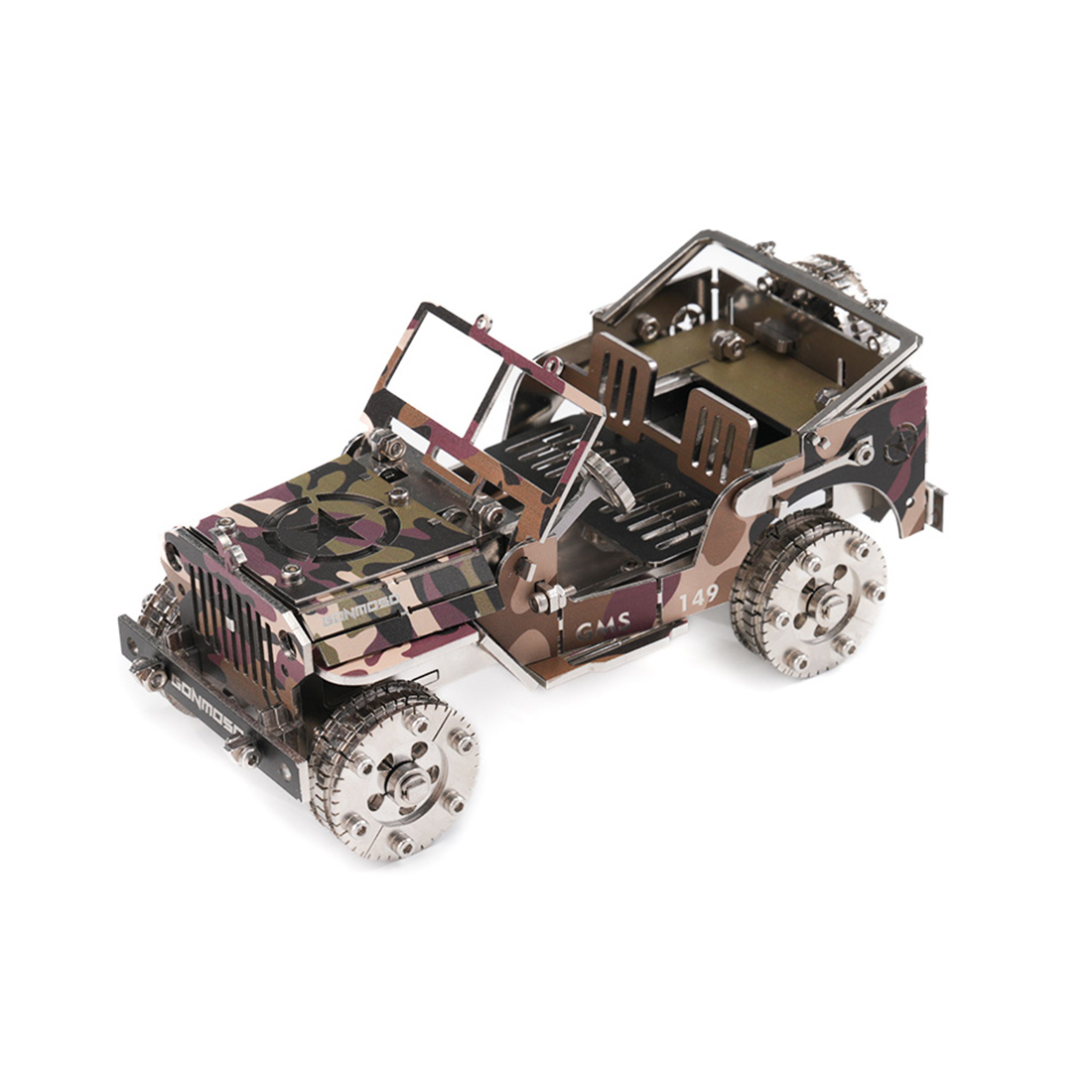 military-transport-vehicle - Military Transport Vehicle 3D Metal Puzzle Kit 100+ PCS