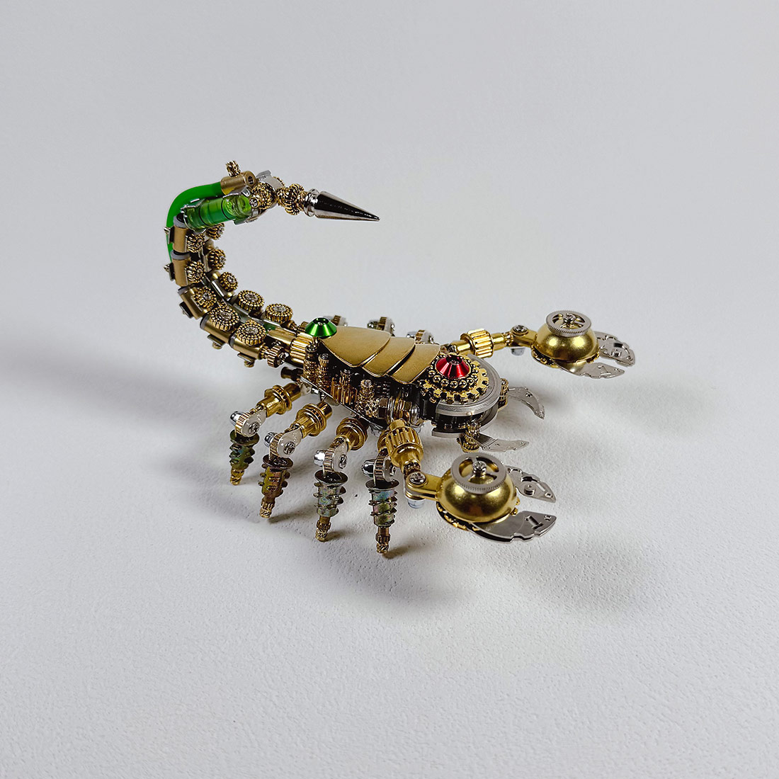 3d-steampunk-brass - 3D Steampunk Brass Mechanical War Scorpion Model Kit 450+ PC