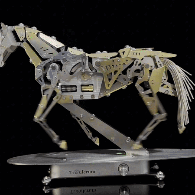 Mechanical Running Horse 3D Metal Puzzle Kinetic Horse Assembly Model Kit 300PCS