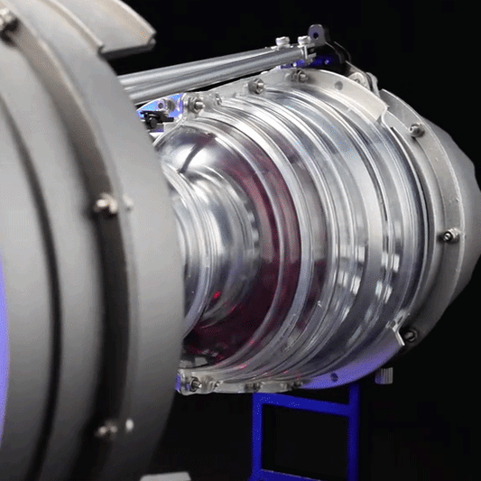 TECHING DM121 DIY Cutaway Dual Spool Turbofan Engine Model Kit 1/12 Scale High Bypass Metal Jet Engine Model