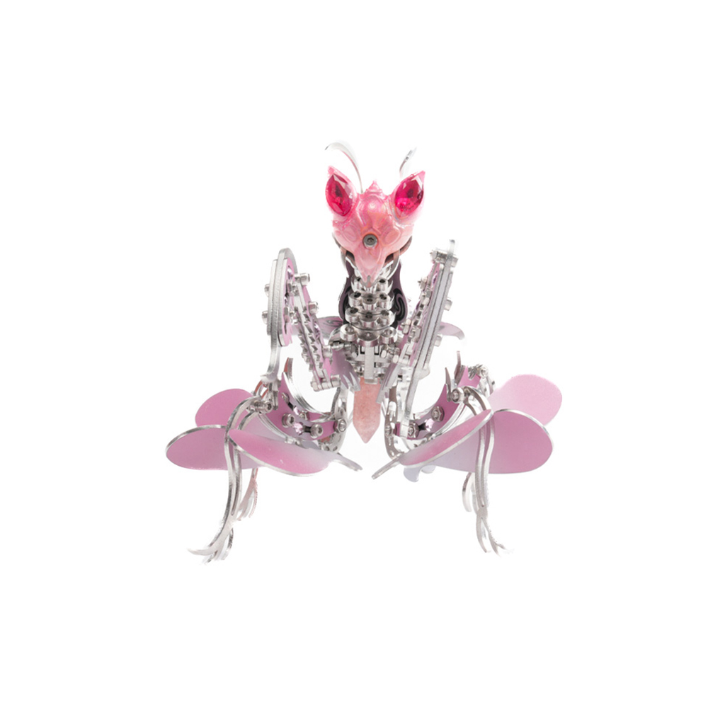 orchid-mantis-3d - Orchid Mantis 3D DIY Mechanical Metal Insect Model Kit 100+ 