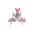 orchid-mantis-3d - Orchid Mantis 3D DIY Mechanical Metal Insect Model Kit 100+ 