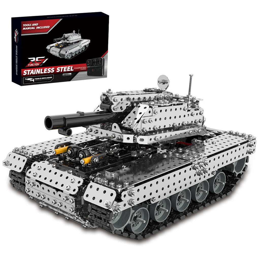 rc-metal-tank - RC Metal Tank 3D Metal Model Kit for Adults 1715 PCS Difficu