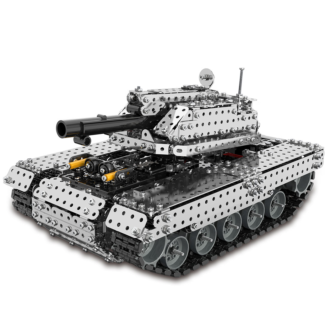 rc-metal-tank - RC Metal Tank 3D Metal Model Kit for Adults 1715 PCS Difficu