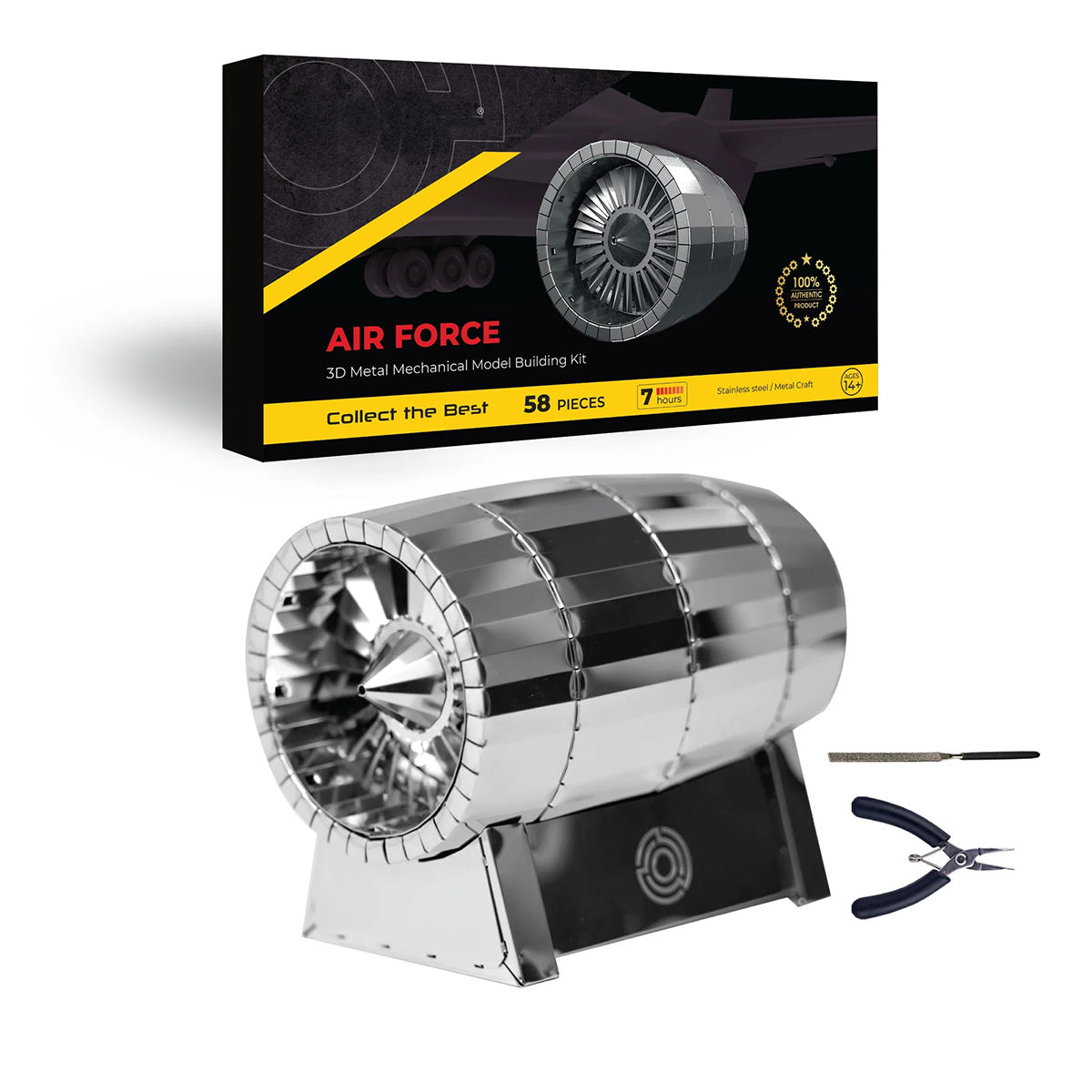 3d-metal-american - 3D Metal American Jet Turbine Model Building Kits for Aviati