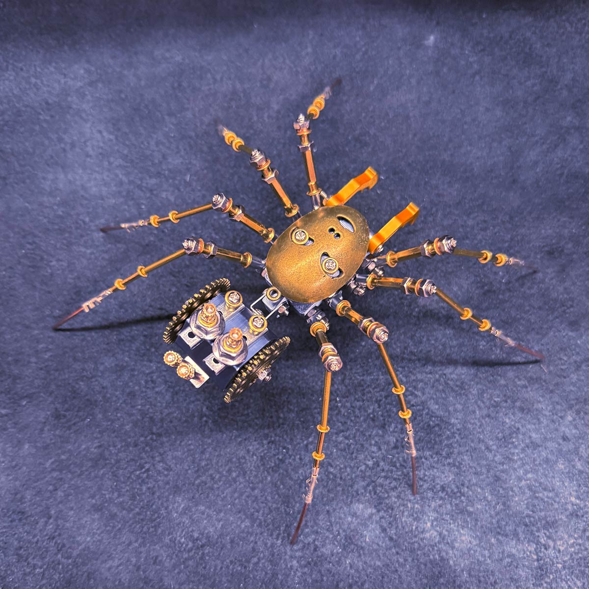 3d-metal-cyborg - 3D Metal Cyborg Human-face Spider Model Kit for Halloween 18