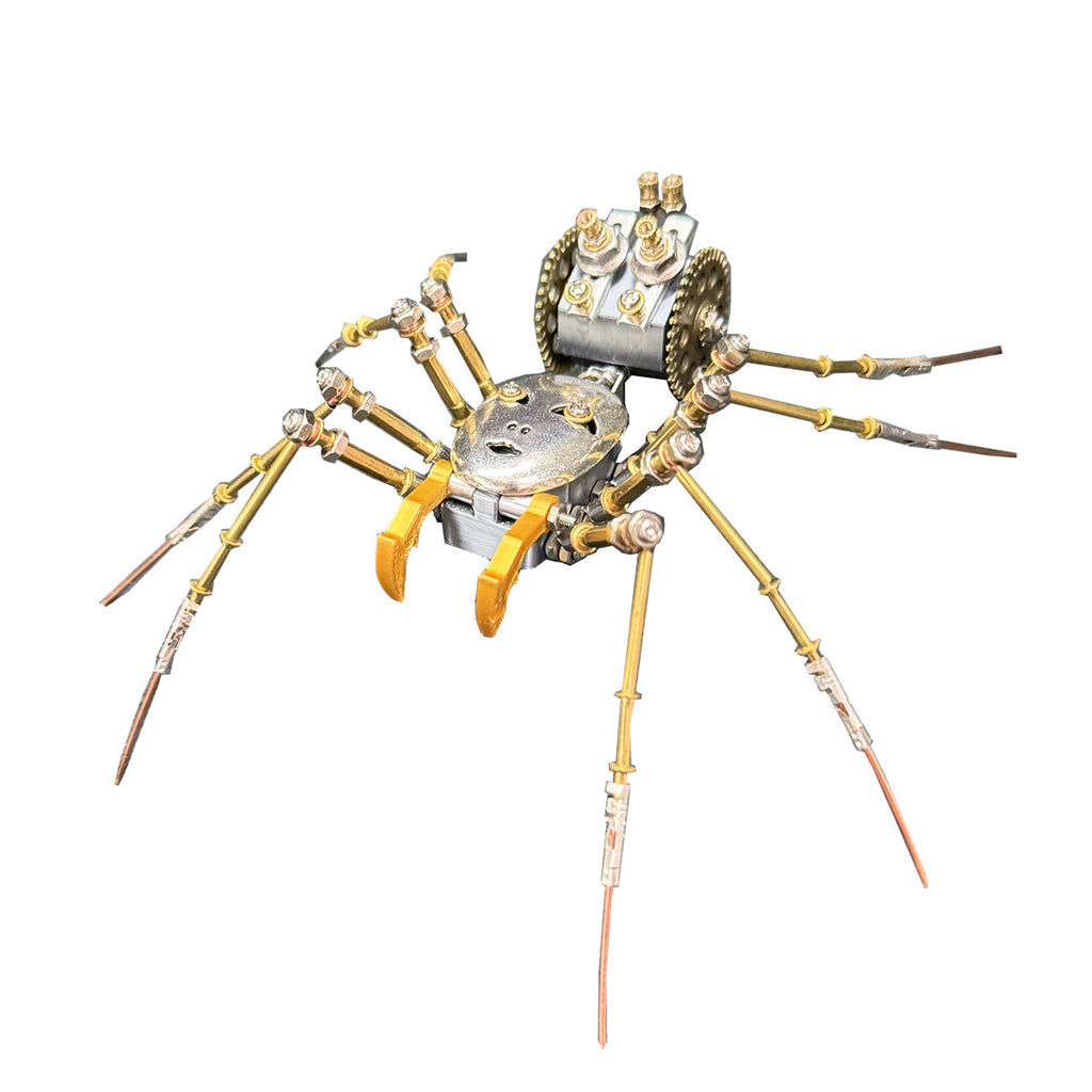 3d-metal-cyborg - 3D Metal Cyborg Human-face Spider Model Kit for Halloween 18