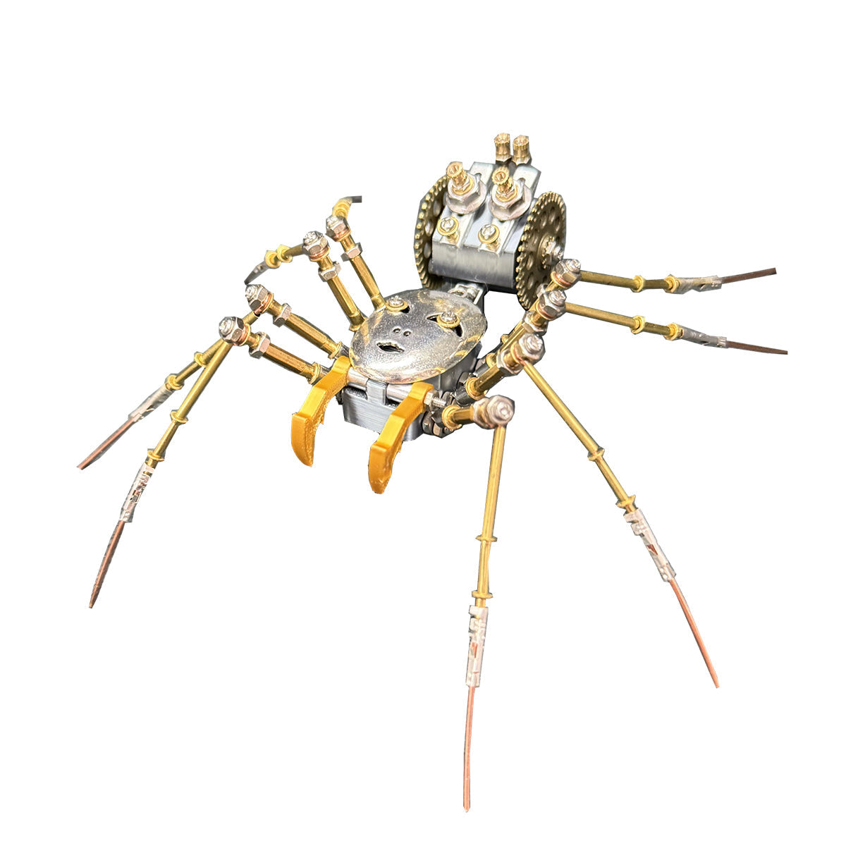 3d-metal-cyborg - 3D Metal Cyborg Human-face Spider Model Kit for Halloween 18