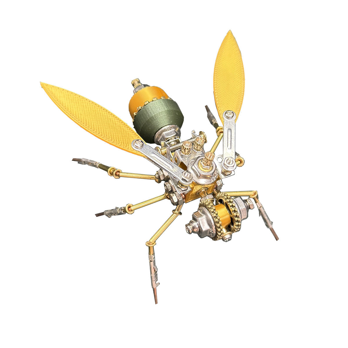 3d-metal-golden - 3D Metal Golden Asian Honey Bee Apis cerana Insect Model Kit