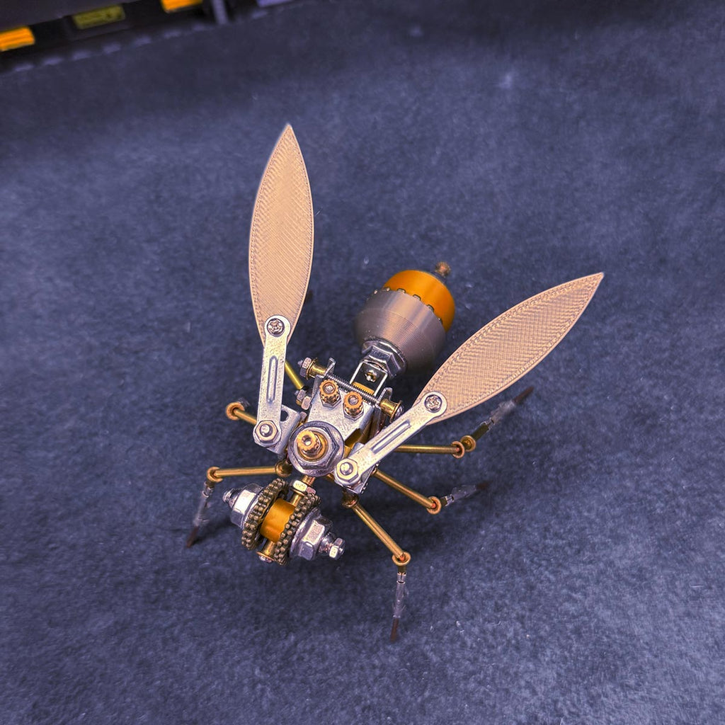 3d-metal-golden - 3D Metal Golden Asian Honey Bee Apis cerana Insect Model Kit