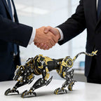3D Metal Mechanical Angry Leopard Predator Model Kit for Adults 506PCS