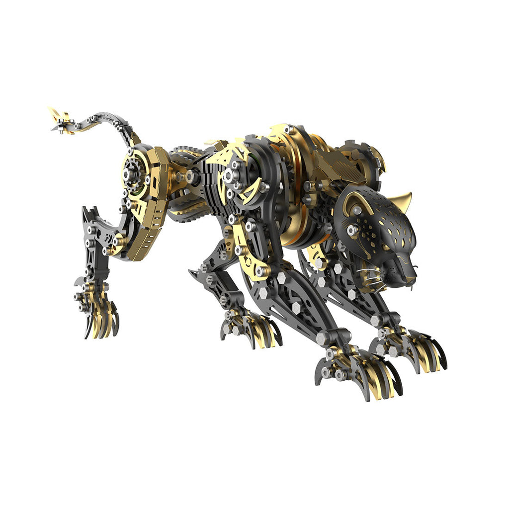 3D Metal Mechanical Angry Leopard Predator Model Kit for Adults 506PCS