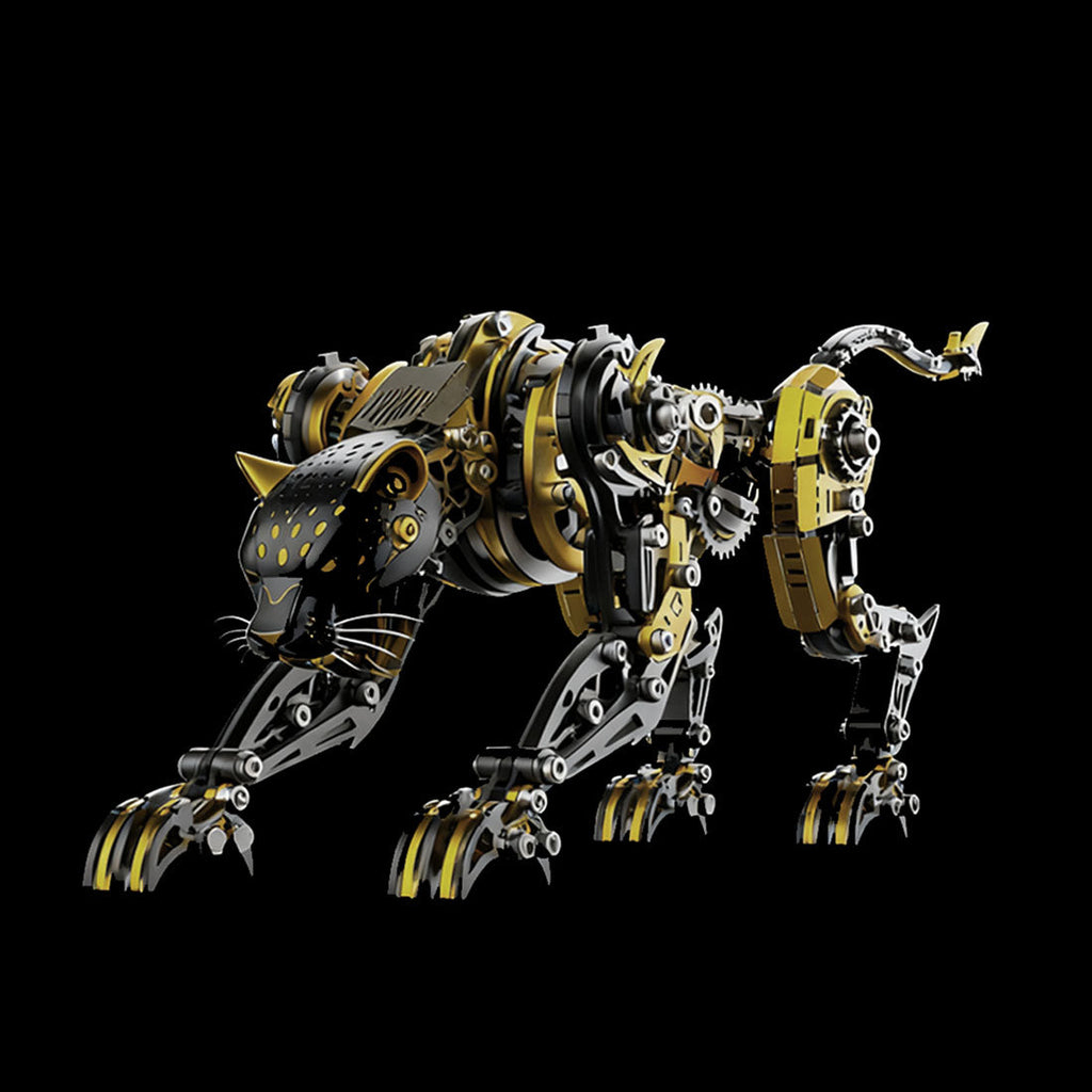 3D Metal Mechanical Angry Leopard Predator Model Kit for Adults 506PCS