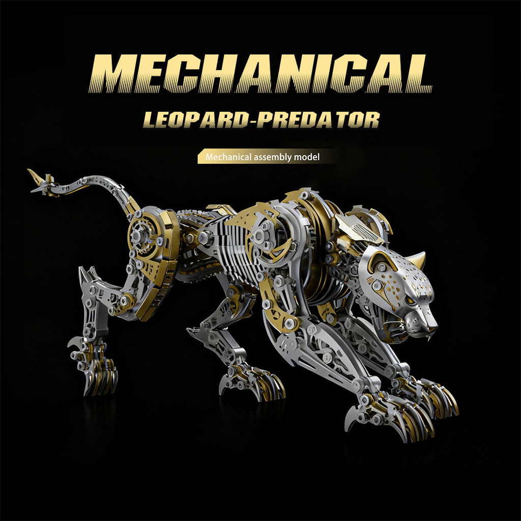 3D Metal Mechanical Angry Leopard Predator Model Kit for Adults 506PCS