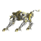 3D Metal Mechanical Angry Leopard Predator Model Kit for Adults 506PCS