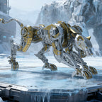 3D Metal Mechanical Angry Leopard Predator Model Kit for Adults 506PCS