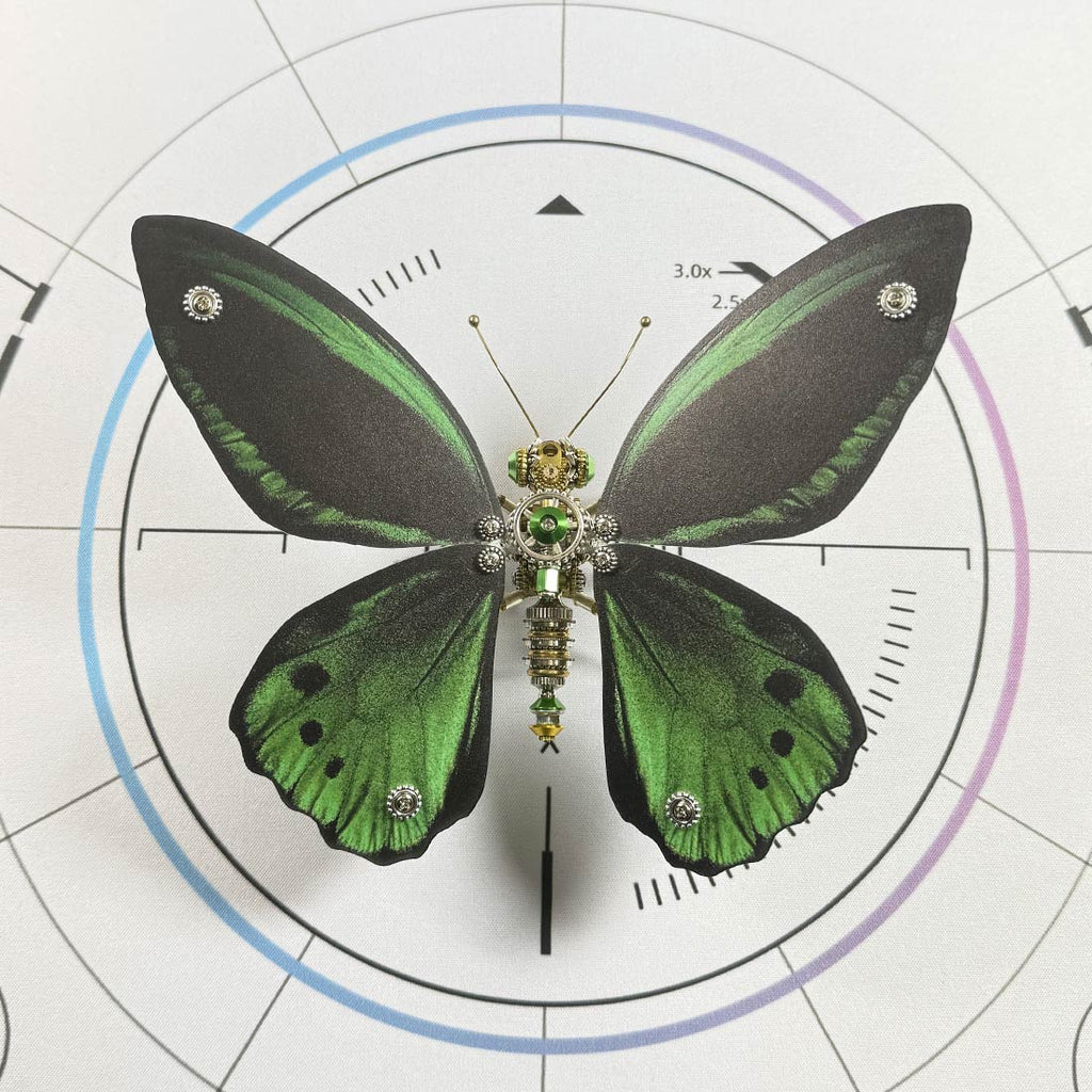 3D Metal Ornithoptera Birdwing Butterfly Steampunk Insect Model Kit