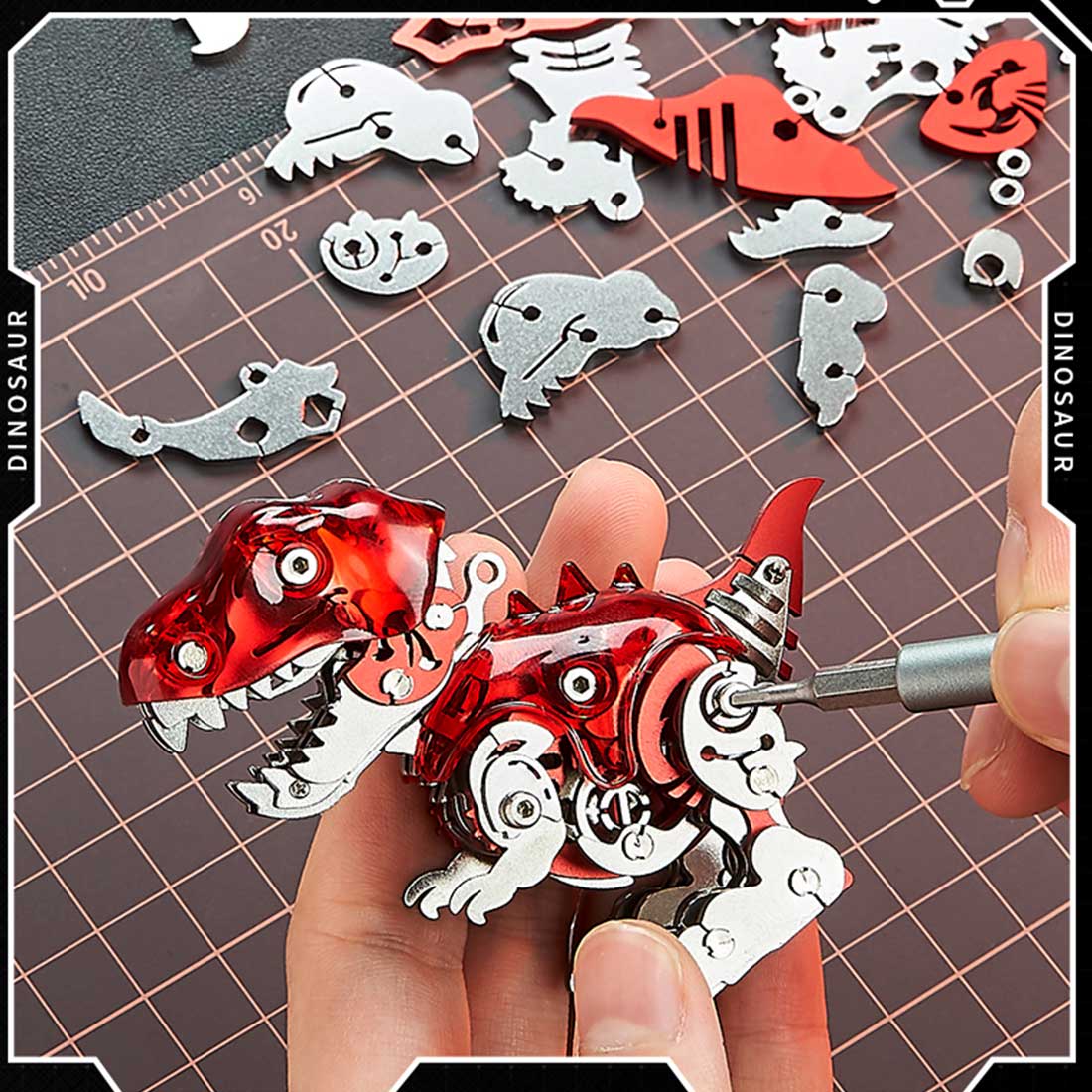 3D Metal Puzzle Dinosaur Mysterious Box