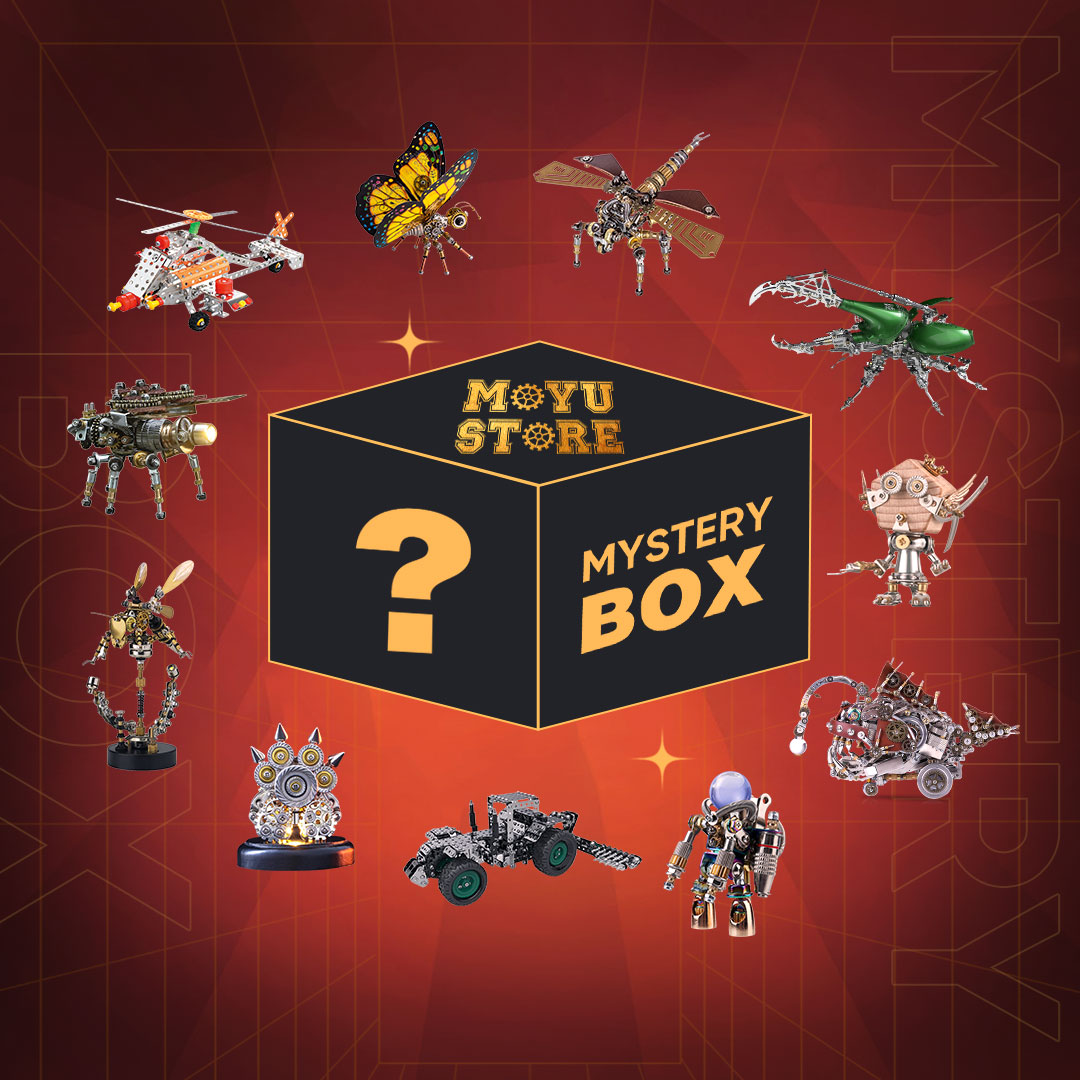 3pcs-lucky-box - 3pcs Lucky Box Blind Box 3D Metal Model Kit