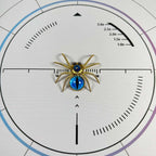 5pcs/Set Multi-functional Cat-eye Spider Brooch Fridge Magnet Model Kits