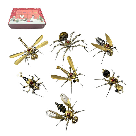 7-days-advent - 7 Days Advent Calendar 3D Metal Steampunk Insect Christmas G