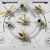 7 Days Advent Calendar 3D Metal Steampunk Insect Christmas Gift Set
